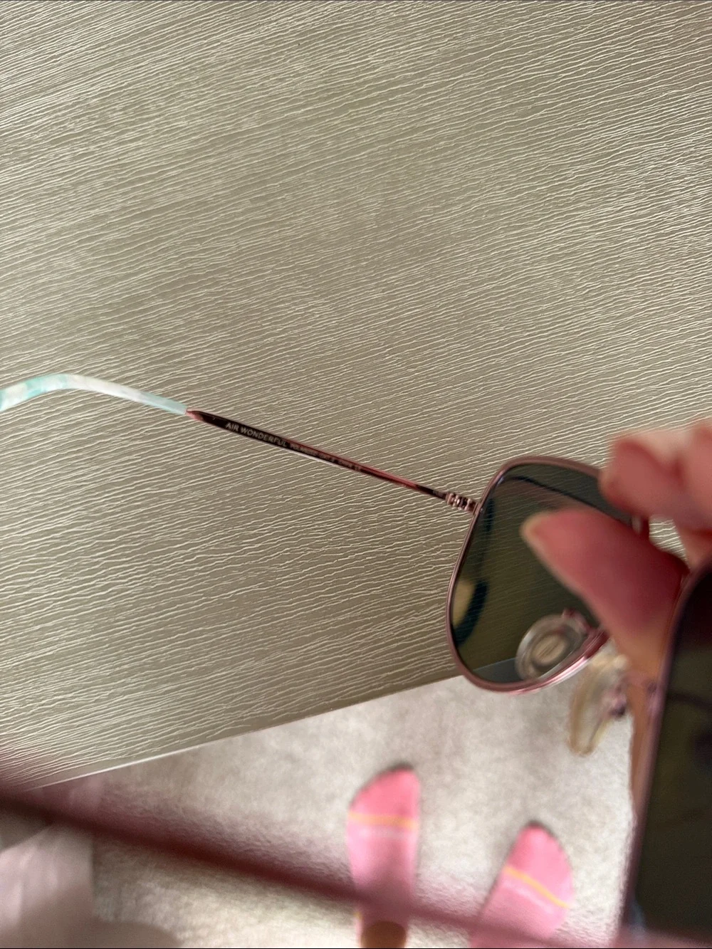 BELNDERS Air Wonderful Pink Mirrored Aviator Sunglasses